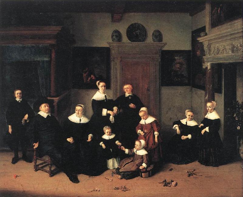 OSTADE, Adriaen Jansz. van Portrait of a Family jg Spain oil painting art